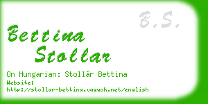 bettina stollar business card