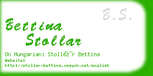 bettina stollar business card